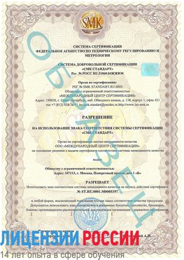 Образец разрешение Нижние Серги Сертификат ISO/TS 16949