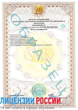 Образец сертификата соответствия (приложение) Нижние Серги Сертификат OHSAS 18001