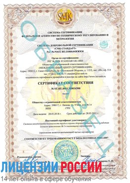 Образец сертификата соответствия Нижние Серги Сертификат OHSAS 18001